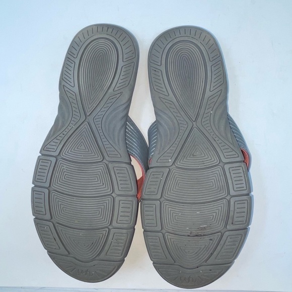 Ryka Sandals “Refresh” Thong Flip Flop Memory foam Gray Salmon sz 9 - Picture 8 of 9